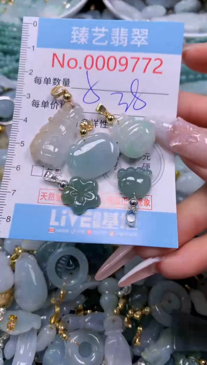 翡翠未镶嵌颈饰9772