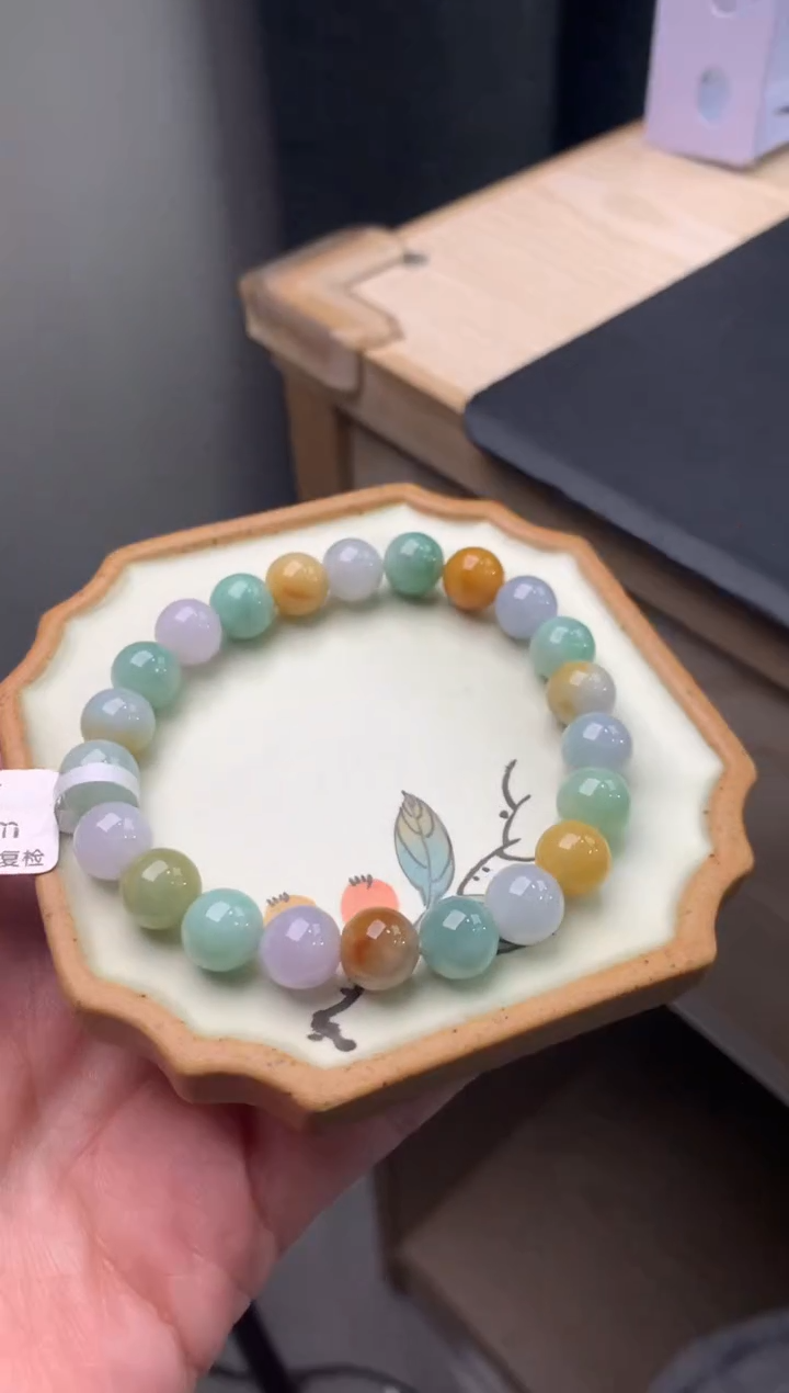 【闪购商品】翡翠手链未镶嵌天然翡翠手串51