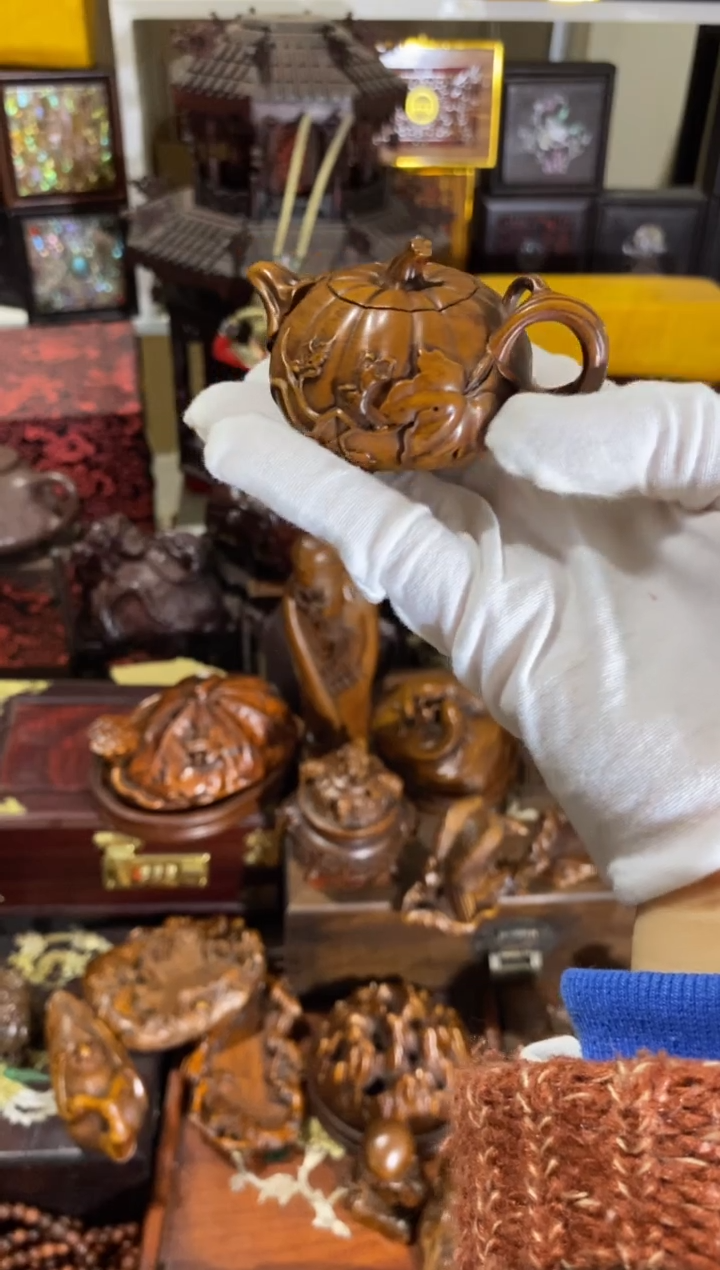 木小叶黄杨小件平安壶