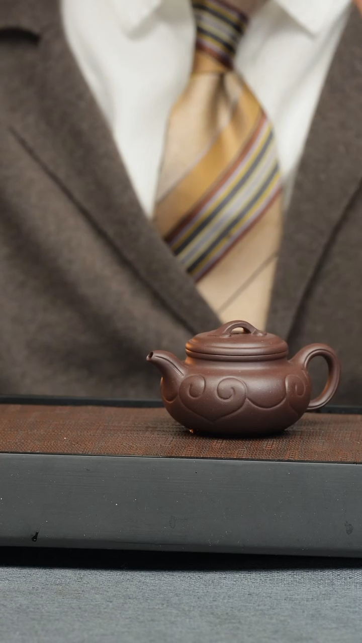 【闪购商品】紫砂茶壶五堂 仿古如意-90cc