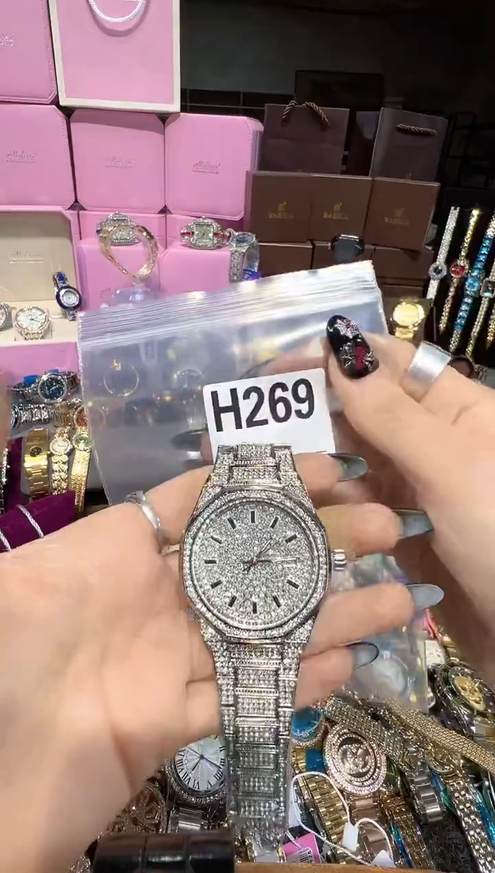 石英机芯不锈钢不锈钢直播定闪专用