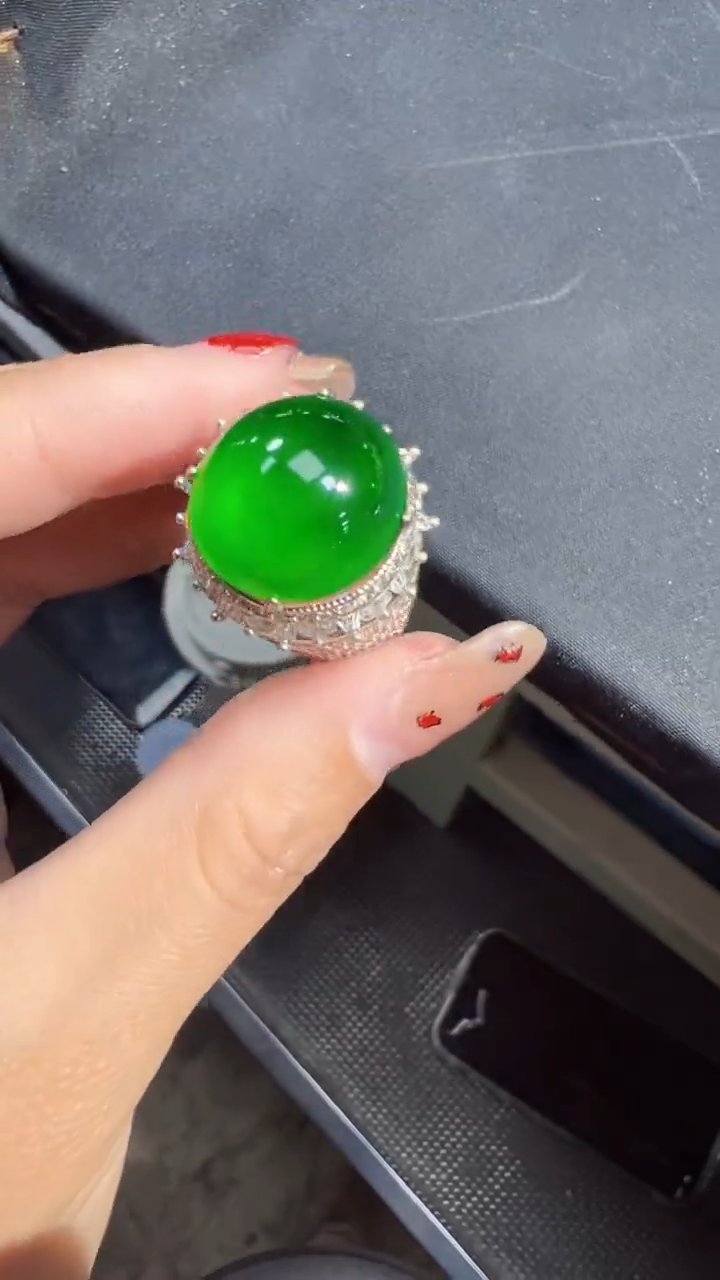 【闪购商品】定制翡翠未镶嵌蛋面商品多样性发货1