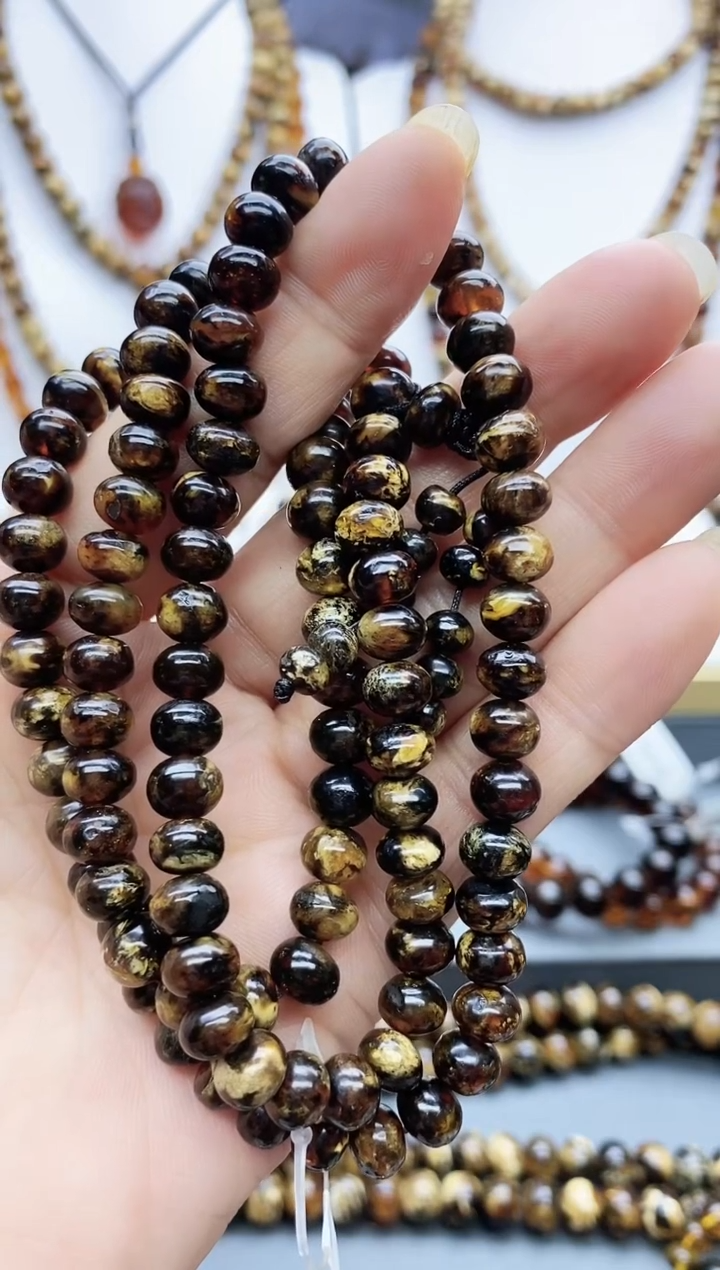 【闪购商品】琥珀颈饰未镶嵌7琥珀