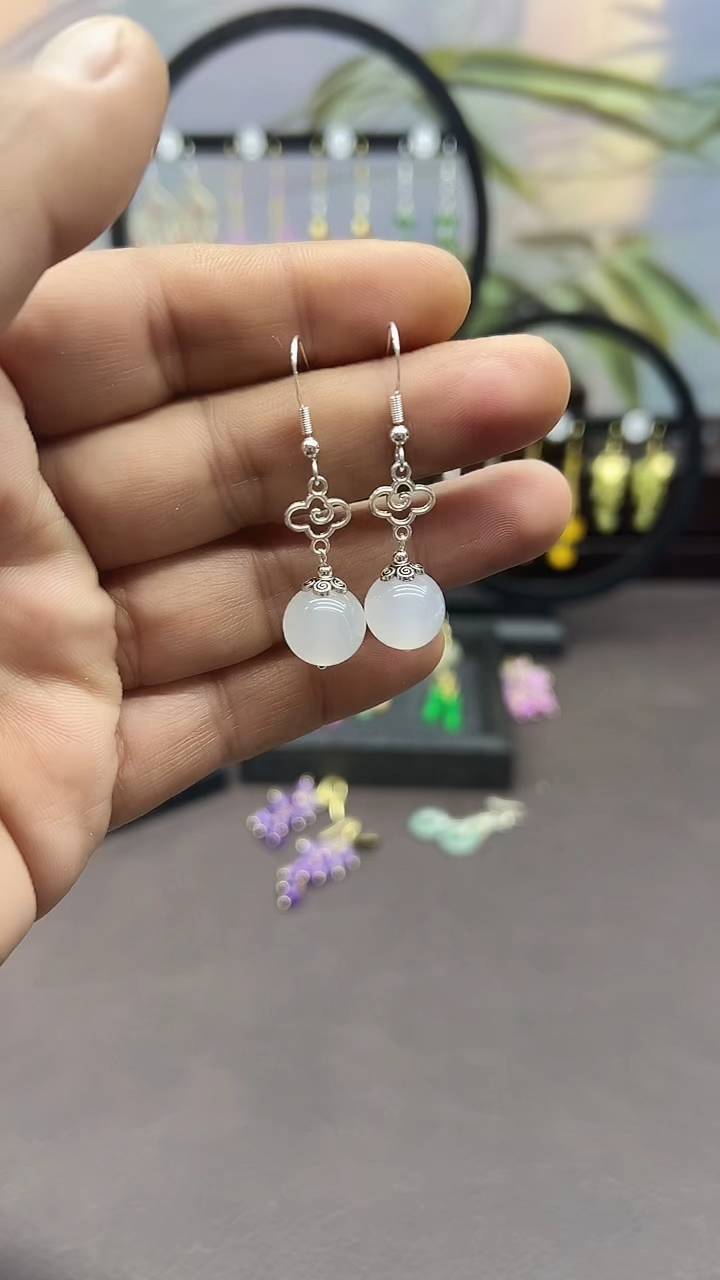 未镶嵌耳饰玛瑙/玉髓037