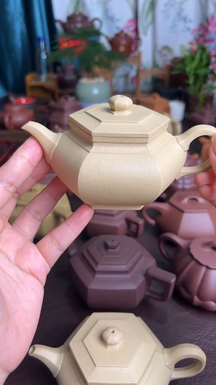 茶壶紫砂本绿六方大斌紫砂壶