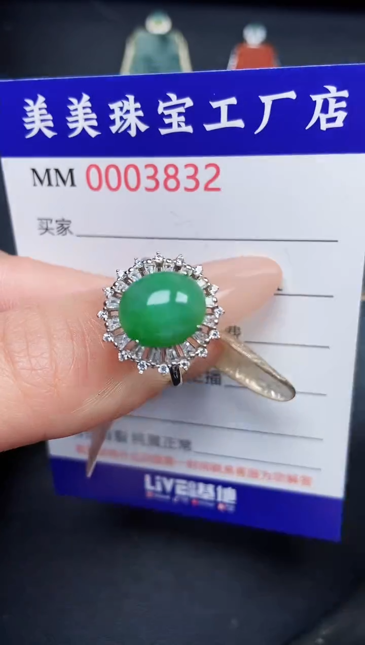 【闪购商品】翡翠颈饰银S925镶嵌3832
