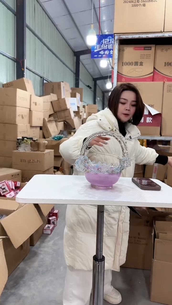 【闪购商品】玻璃于清花器O-早78