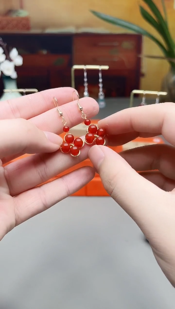 未镶嵌耳钉玛瑙/玉髓221