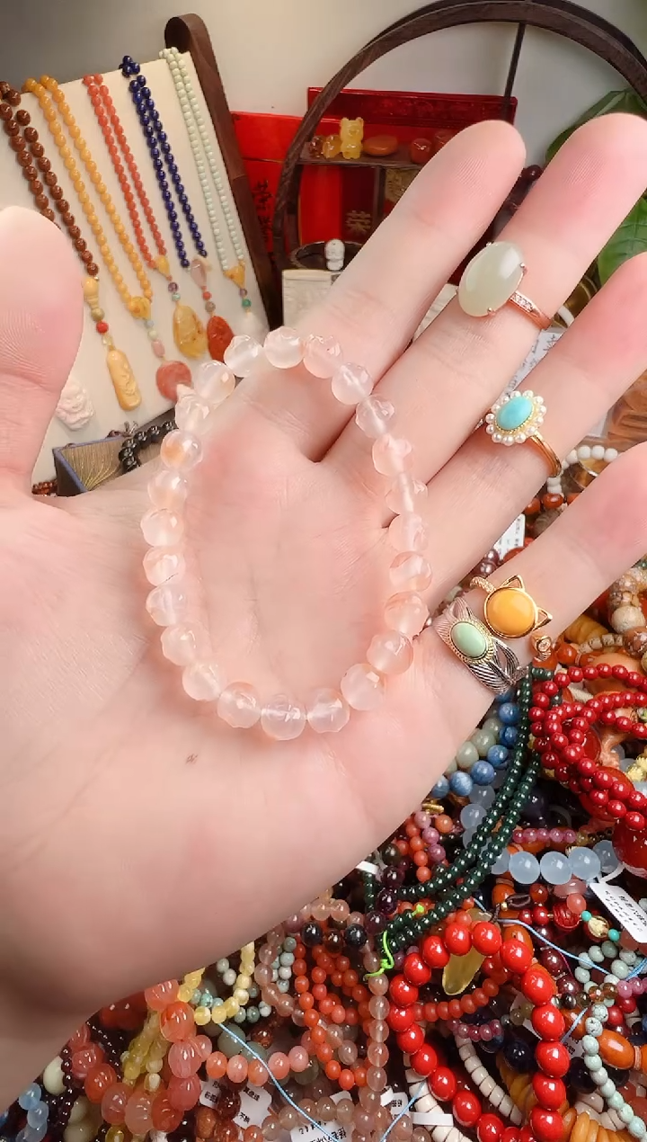 未镶嵌手链南红玛瑙老*骨一物一件）0005