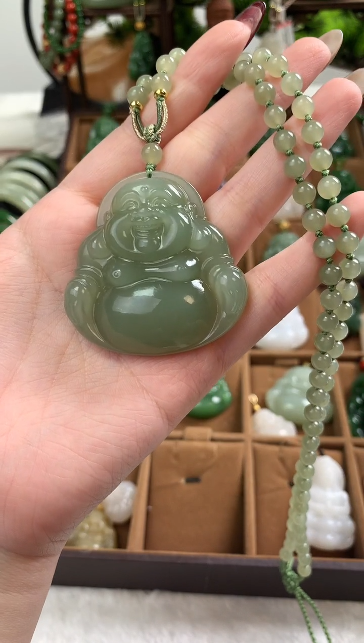 【闪购商品】和田玉颈饰未镶嵌吊坠50mm