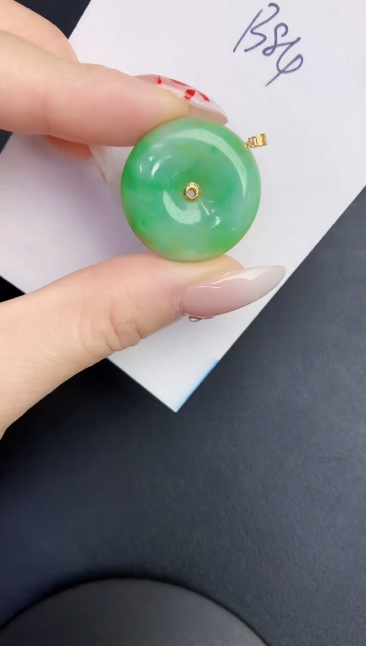 【闪购商品】翡翠颈饰18K金镶嵌0000000000