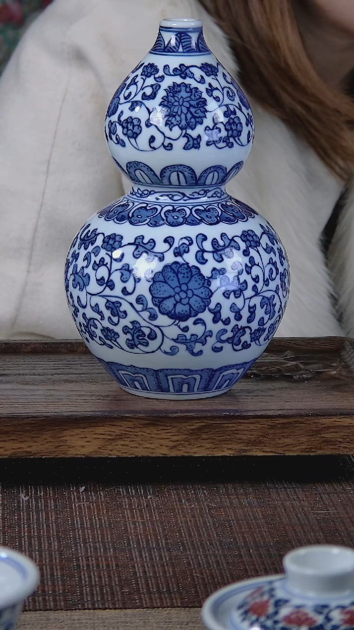 【闪购商品】折葵非器手工手绘青花缠枝葫芦瓶