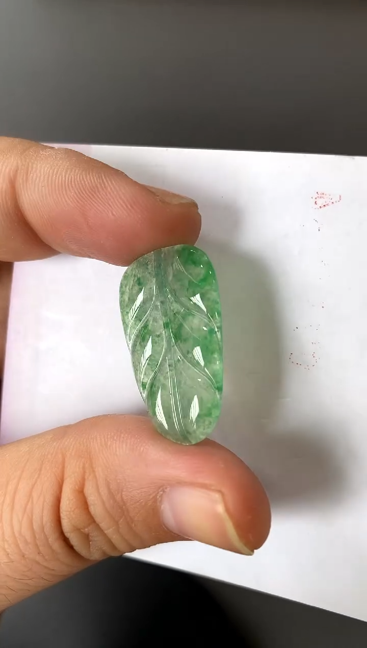 【闪购商品】定制翡翠未镶嵌叶子