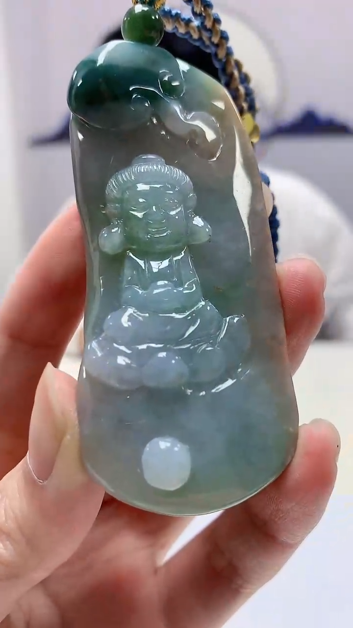 【闪购商品】定制翡翠未镶嵌5028zm-毛货挂件宝宝佛79