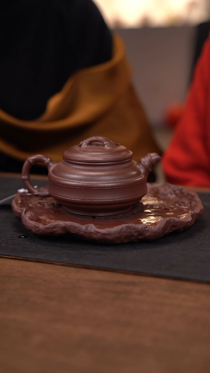 【闪购商品】紫砂茶杯双线竹鼓  600-3-02153