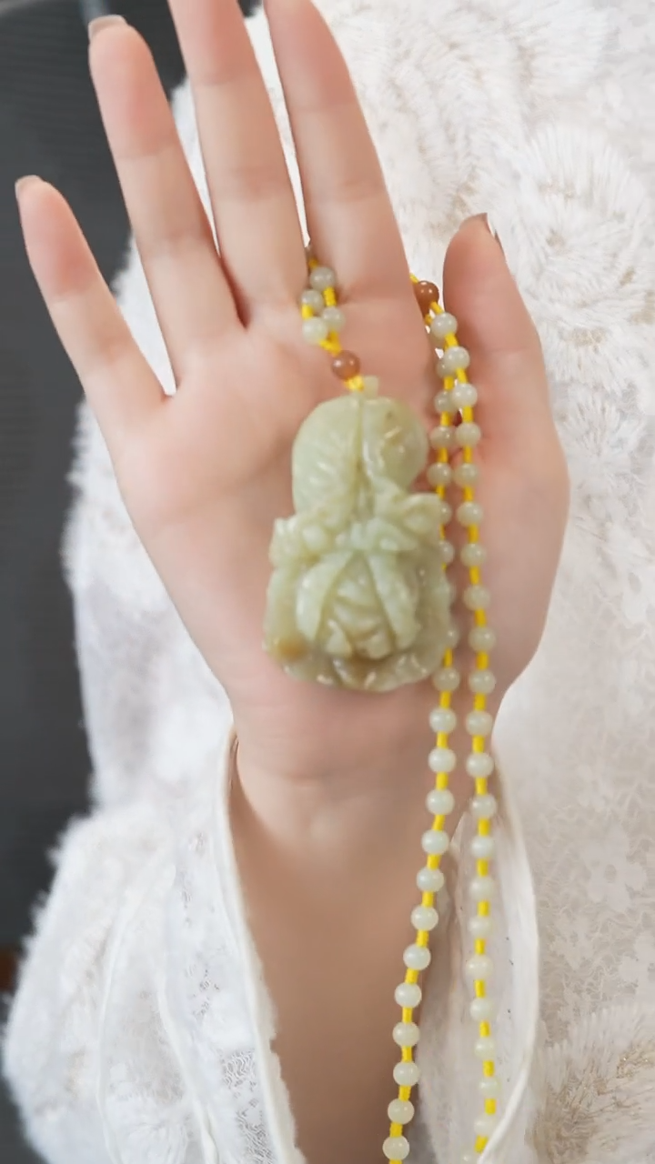 【闪购商品】和田玉未镶嵌吊坠白菜