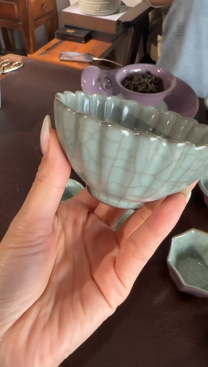 瓷程智强 莲瓣 单杯