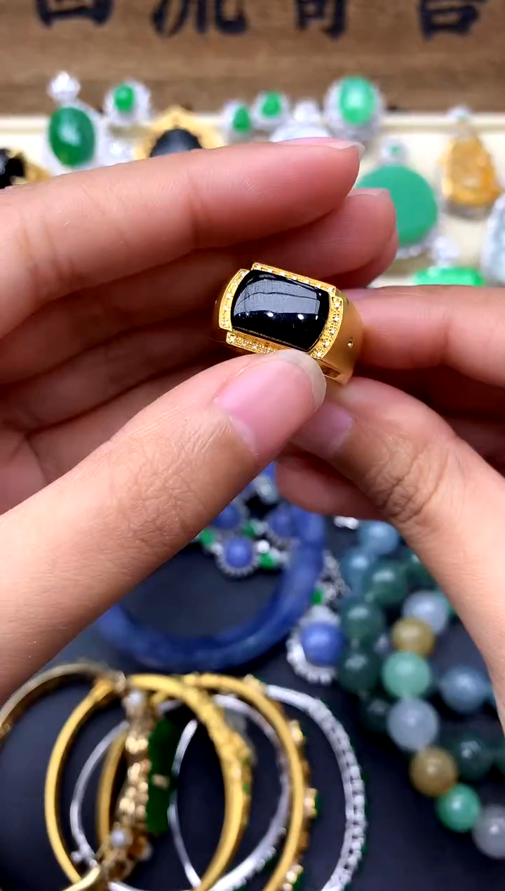 【闪购商品】翡翠戒指18K金镶嵌281-中国好珍宝