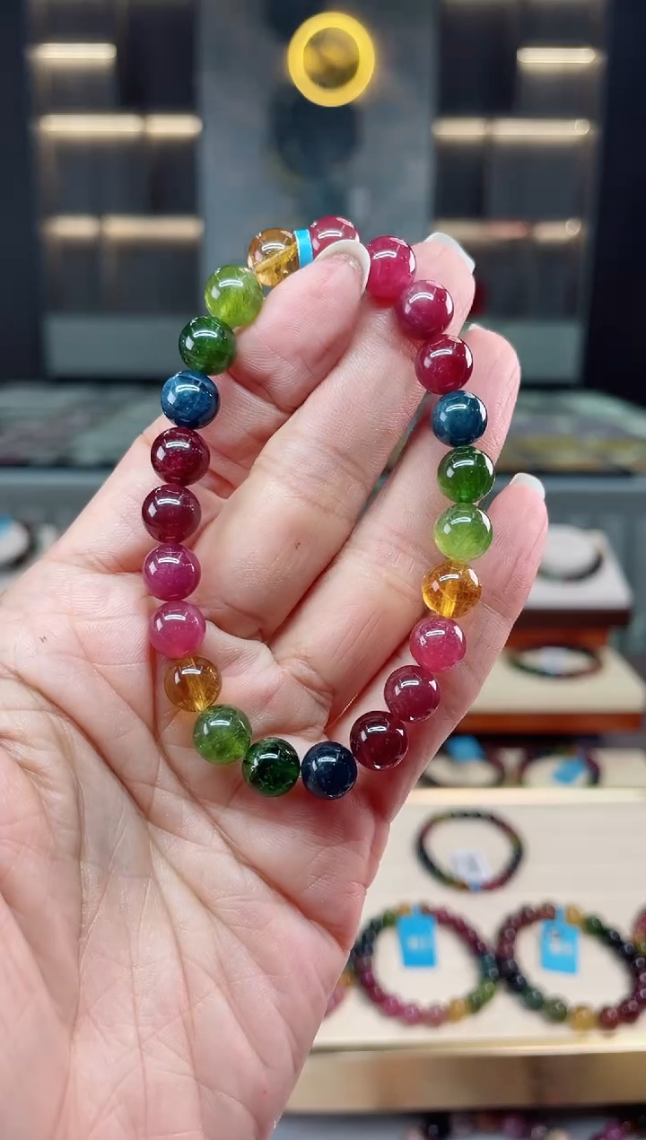 【闪购商品】碧玺单圈手串未镶嵌（多样性发一条）Q