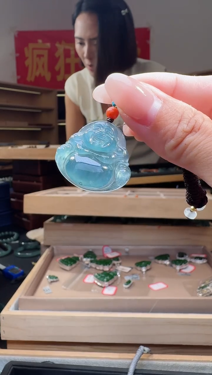 翡翠未镶嵌吊坠(不含链)佛公纯天然A货翡翠佛公（多样性发其一）