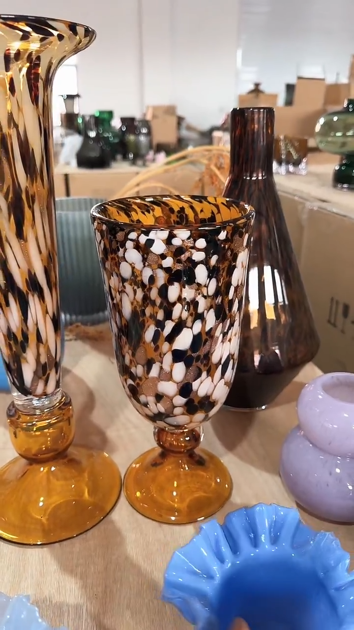 【闪购商品】玻璃万间一等品豹纹洒金