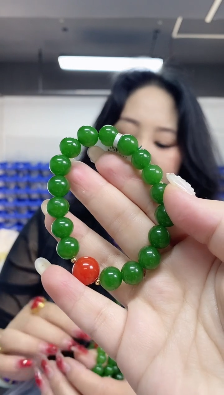 【闪购商品】和田玉手串未镶嵌多样性发其一颜色微差