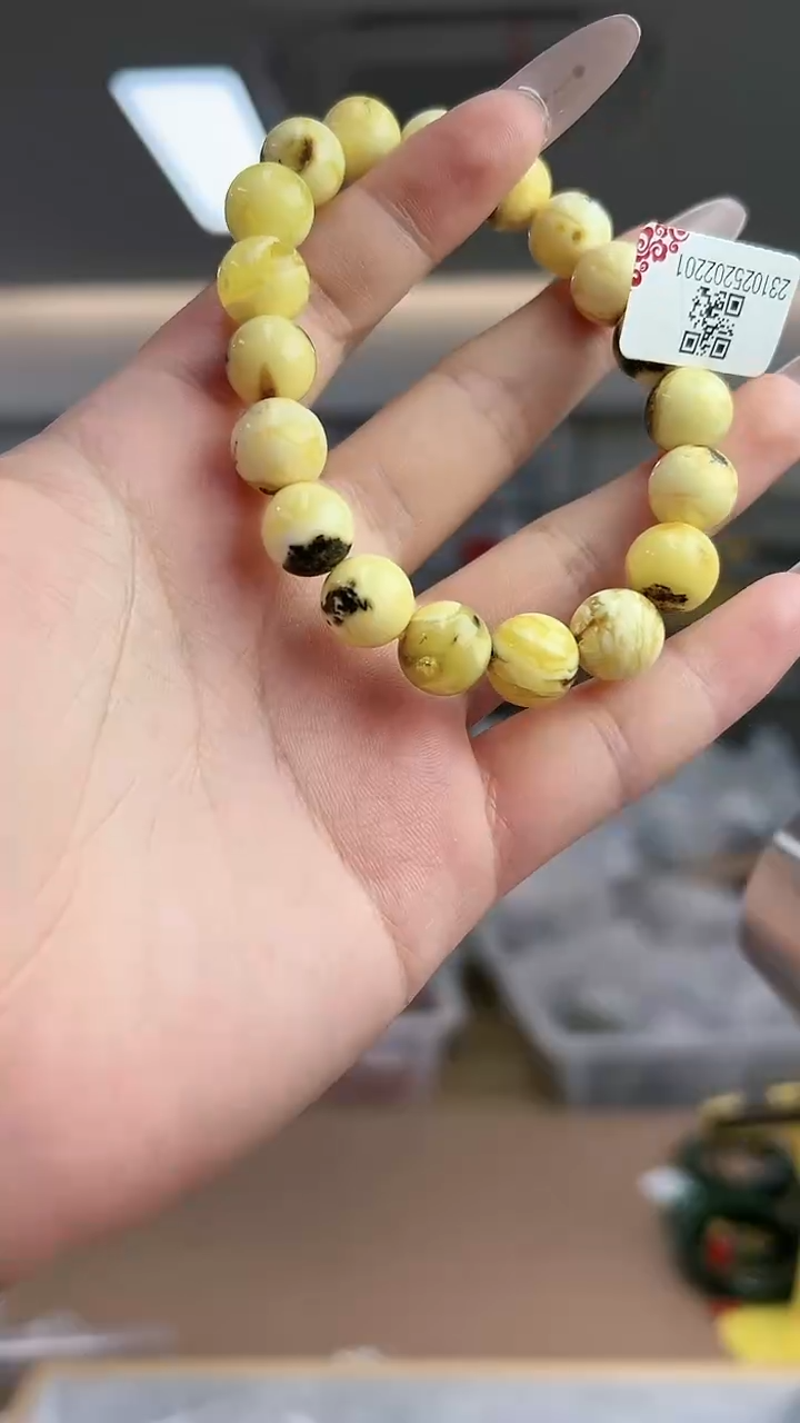 【闪购商品】琥珀手串未镶嵌奥利奥