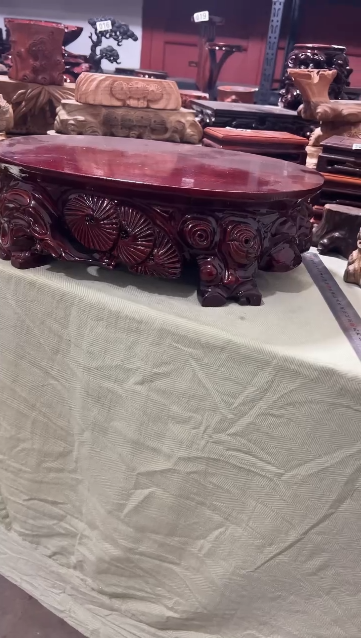 紫檀木类端景台透****境564