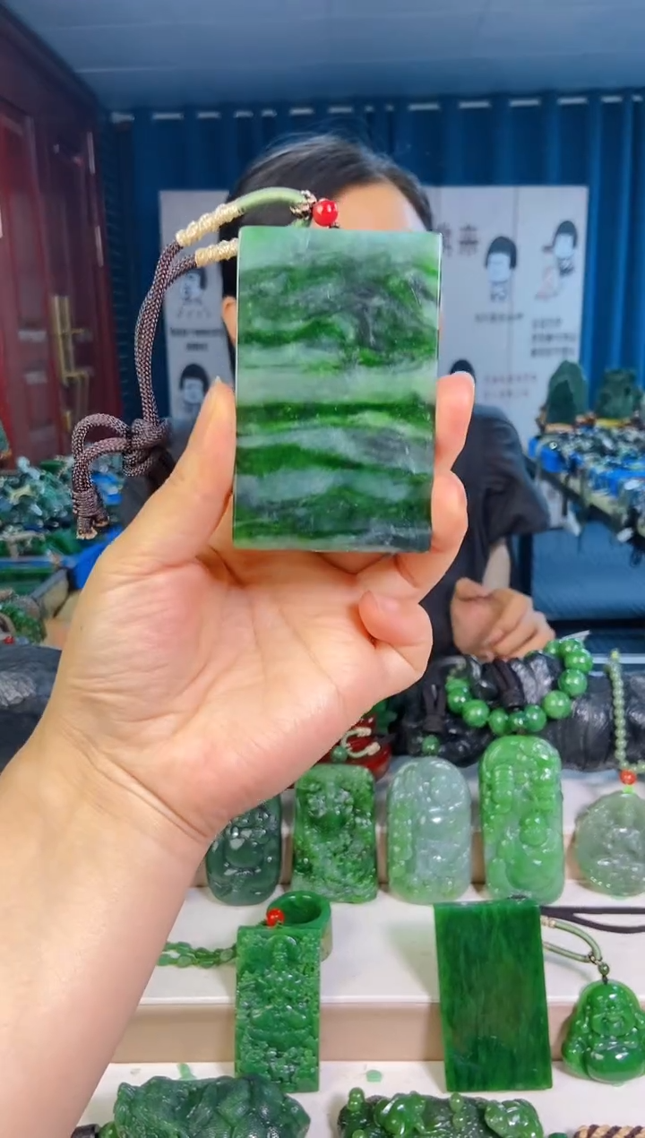 和田玉未镶嵌挂件1