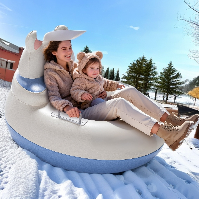【雪天圆梦】户外滑雪圈防侧翻充气雪圈便携雪地滑草垫子儿童玩具