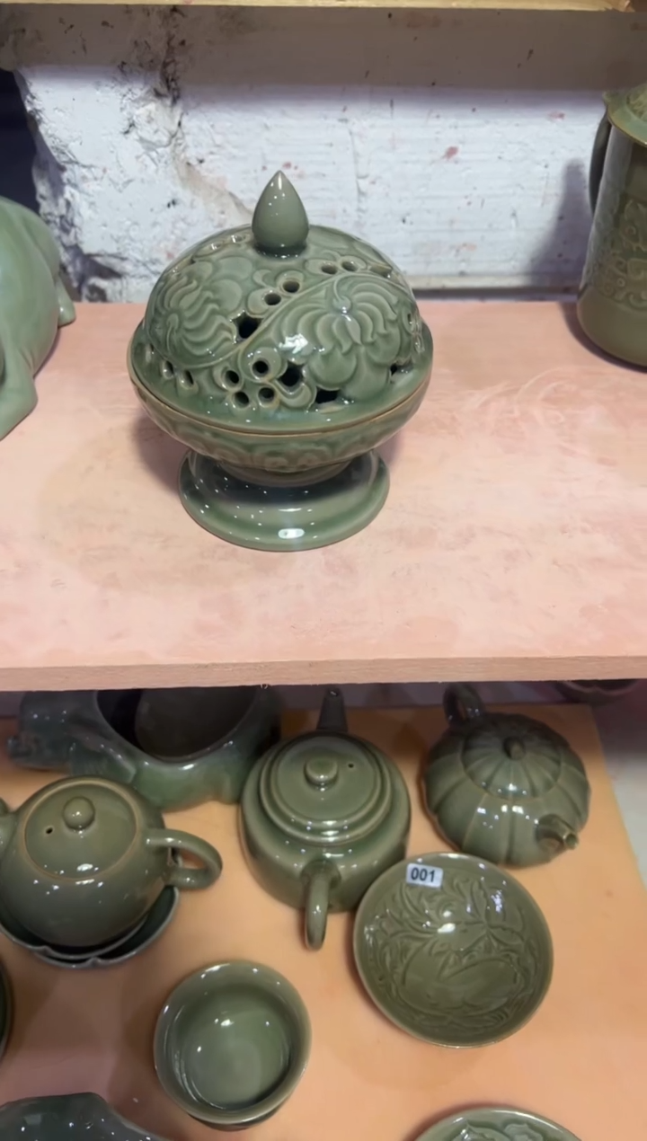 微瑕耀州窑纯手工香炉