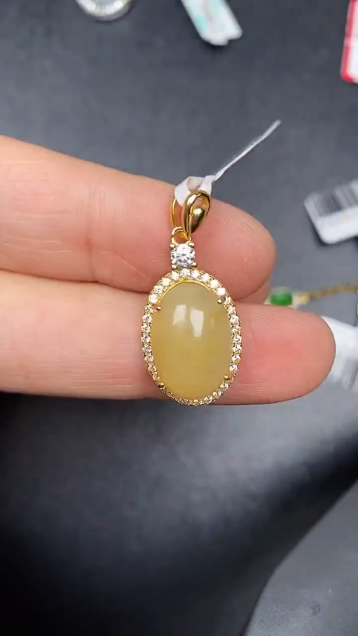 银S925镶嵌戒指翡翠1110
