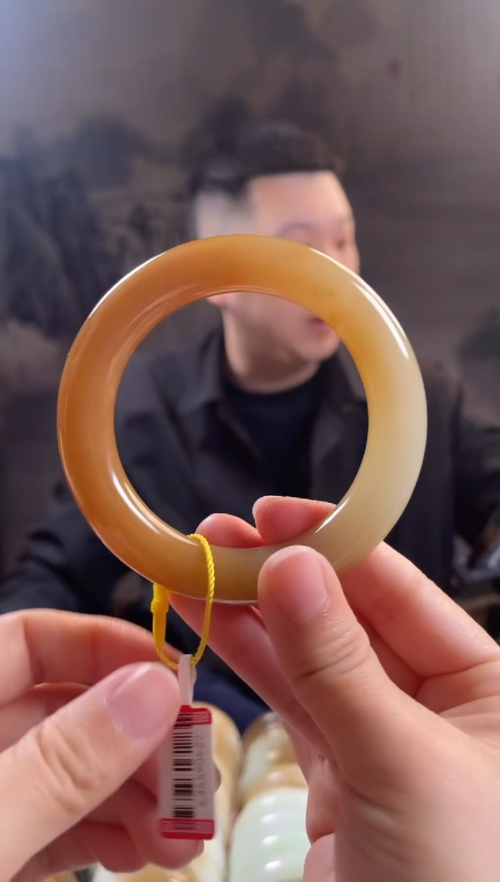 未镶嵌手镯和田玉58+圈口0527