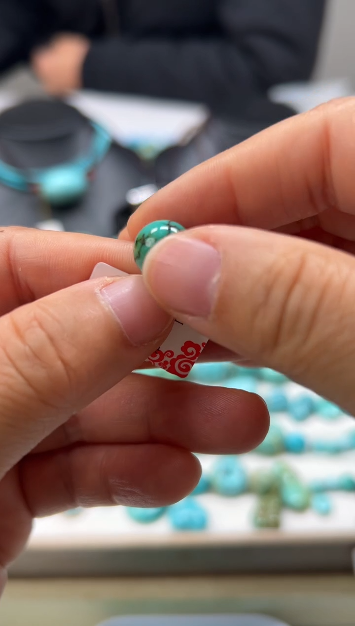 未镶嵌绿松石珠宝半成品明**我22