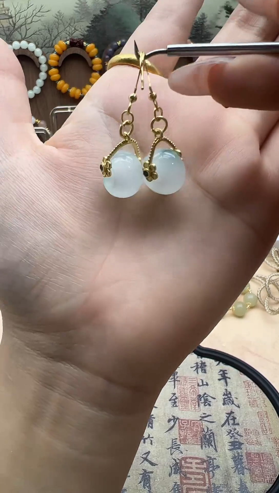 未镶嵌翡翠耳饰217
