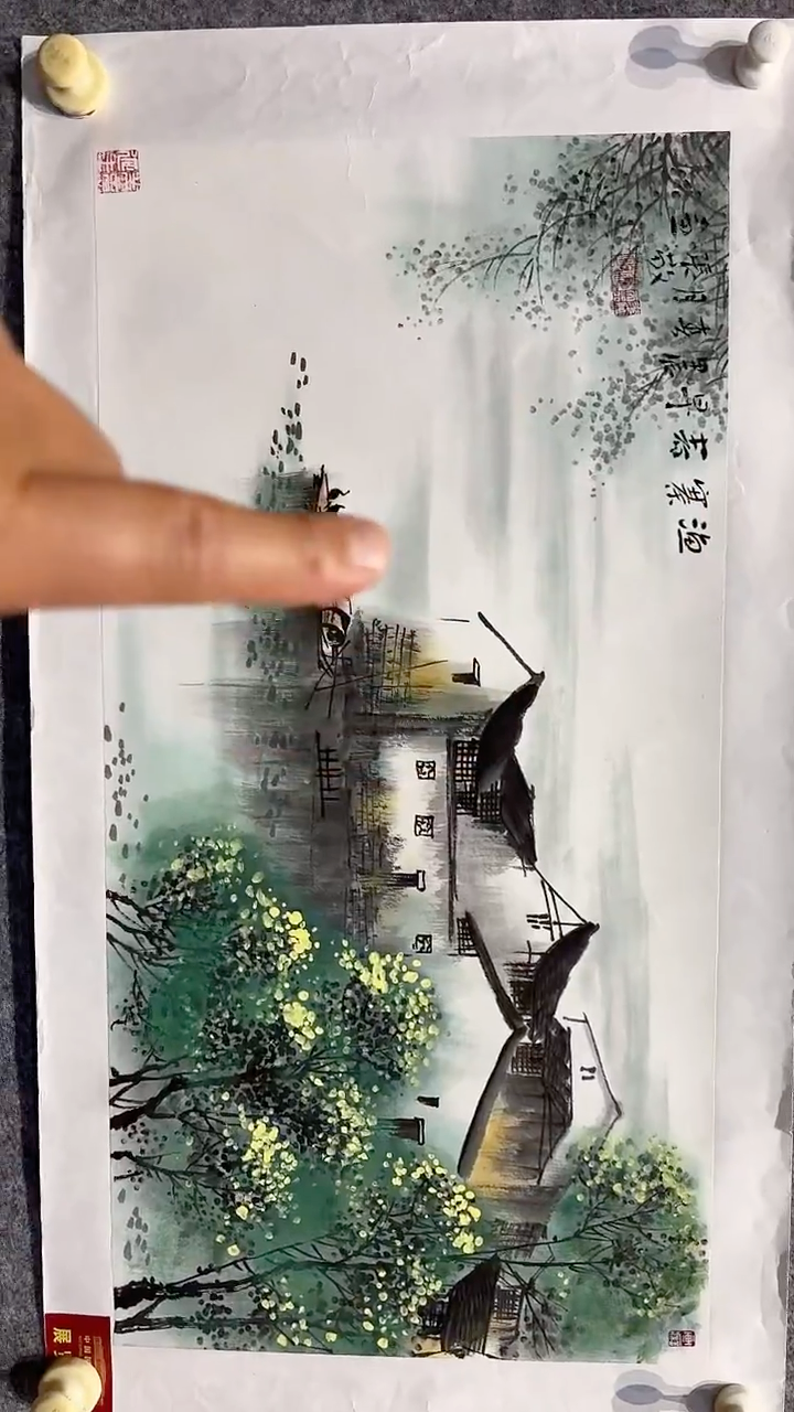 国画张敬国画作品2pc