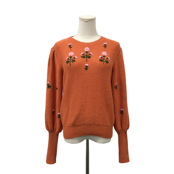 妃鱼/古驰/羊毛/毛衣/95新/橙三25