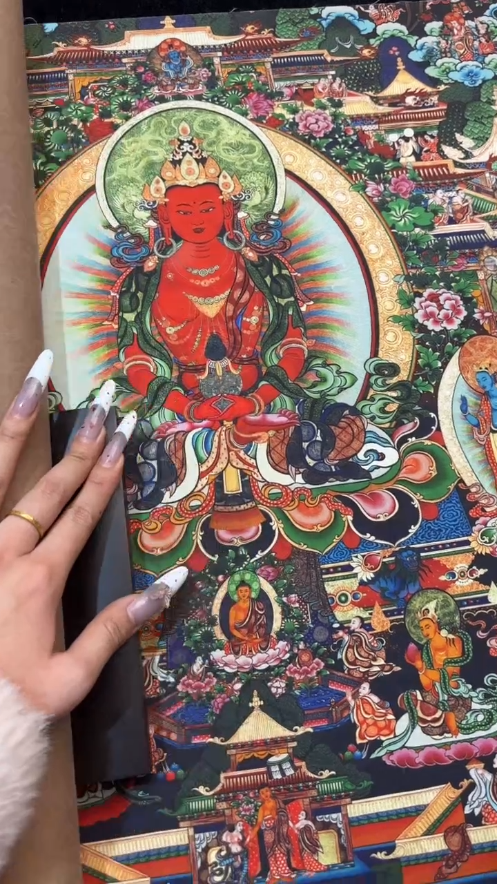 装裱画手绘唐卡藏艺阁 TK16008