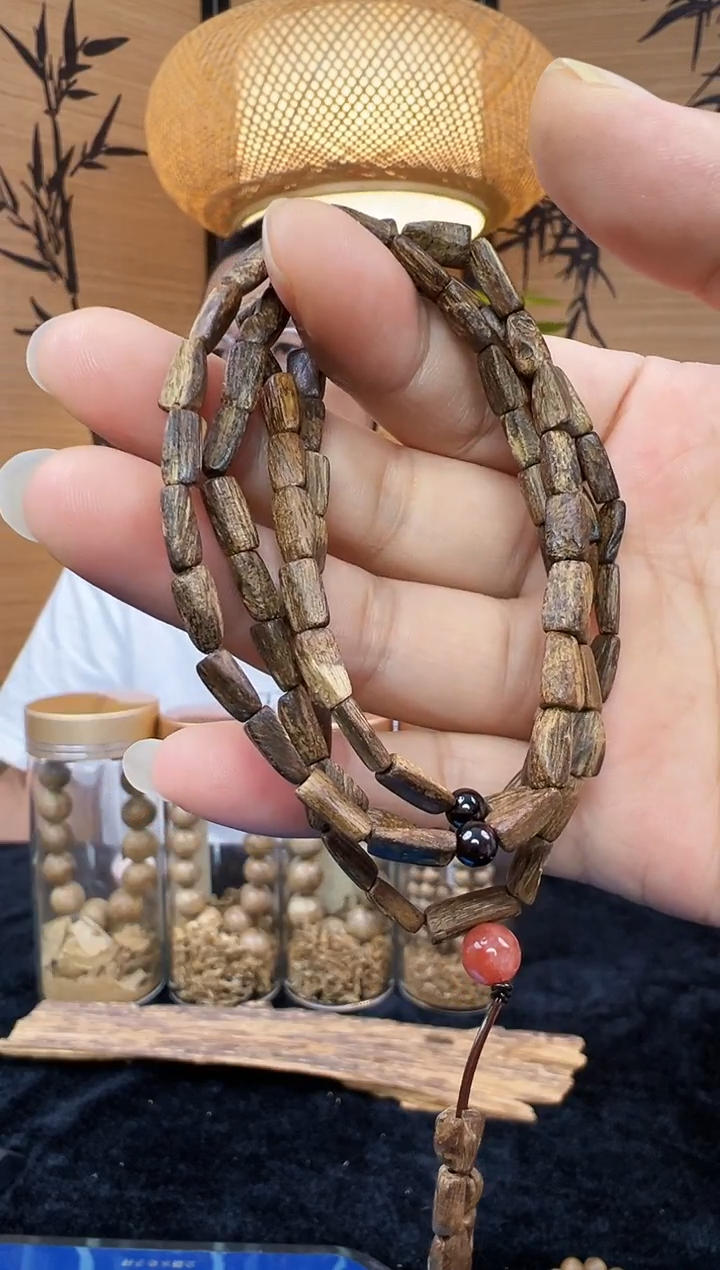 手串沉香正区达拉干沉水随形多圈9.3