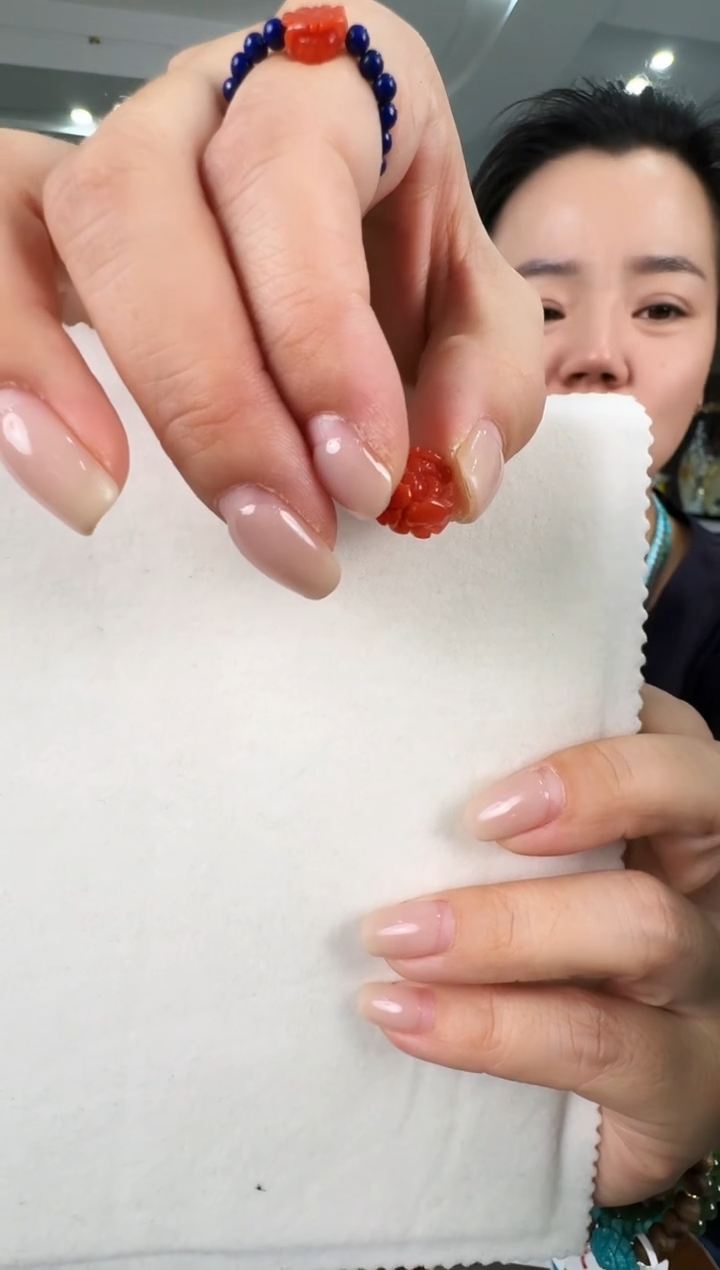 未镶嵌南红玛瑙戒指南红戒指