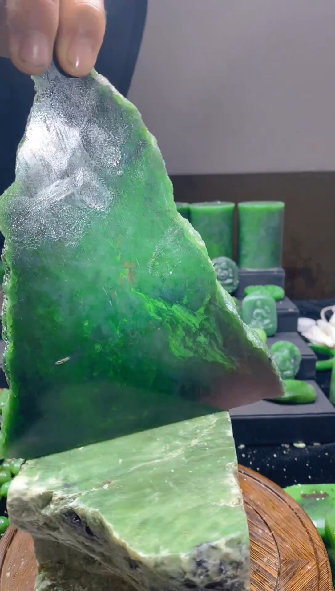 未镶嵌和田玉珠宝半成品1