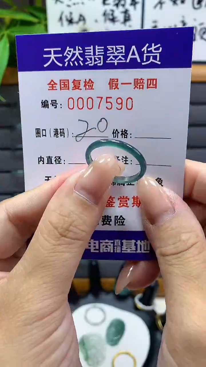 【闪购商品】翡翠戒指未镶嵌       7590