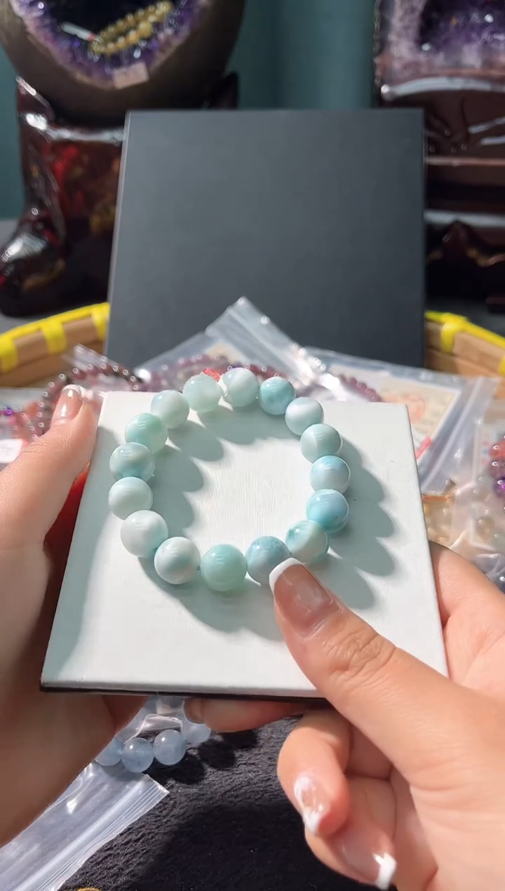 【闪购商品】针钠钙石（海纹石）未镶嵌手链49多样性发其一/9+
