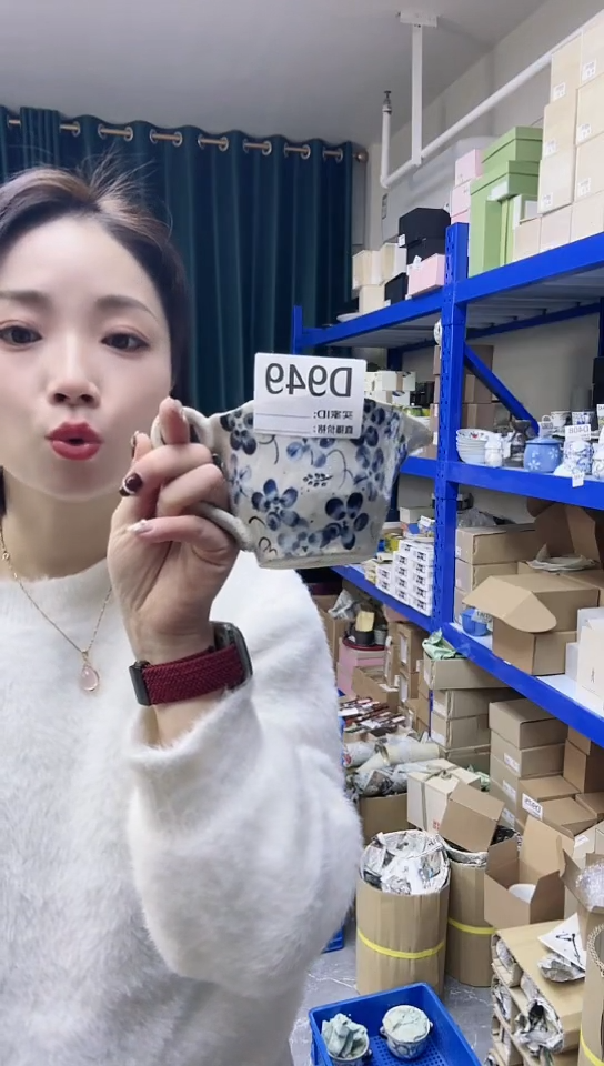 【闪购商品】瓷片进口家用百货D949茶壶