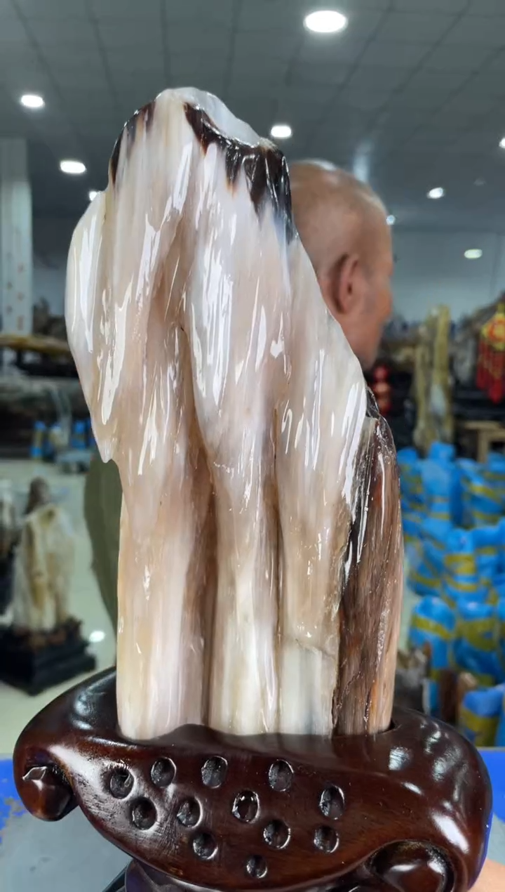 【闪购商品】硅化玉摆件未镶嵌91