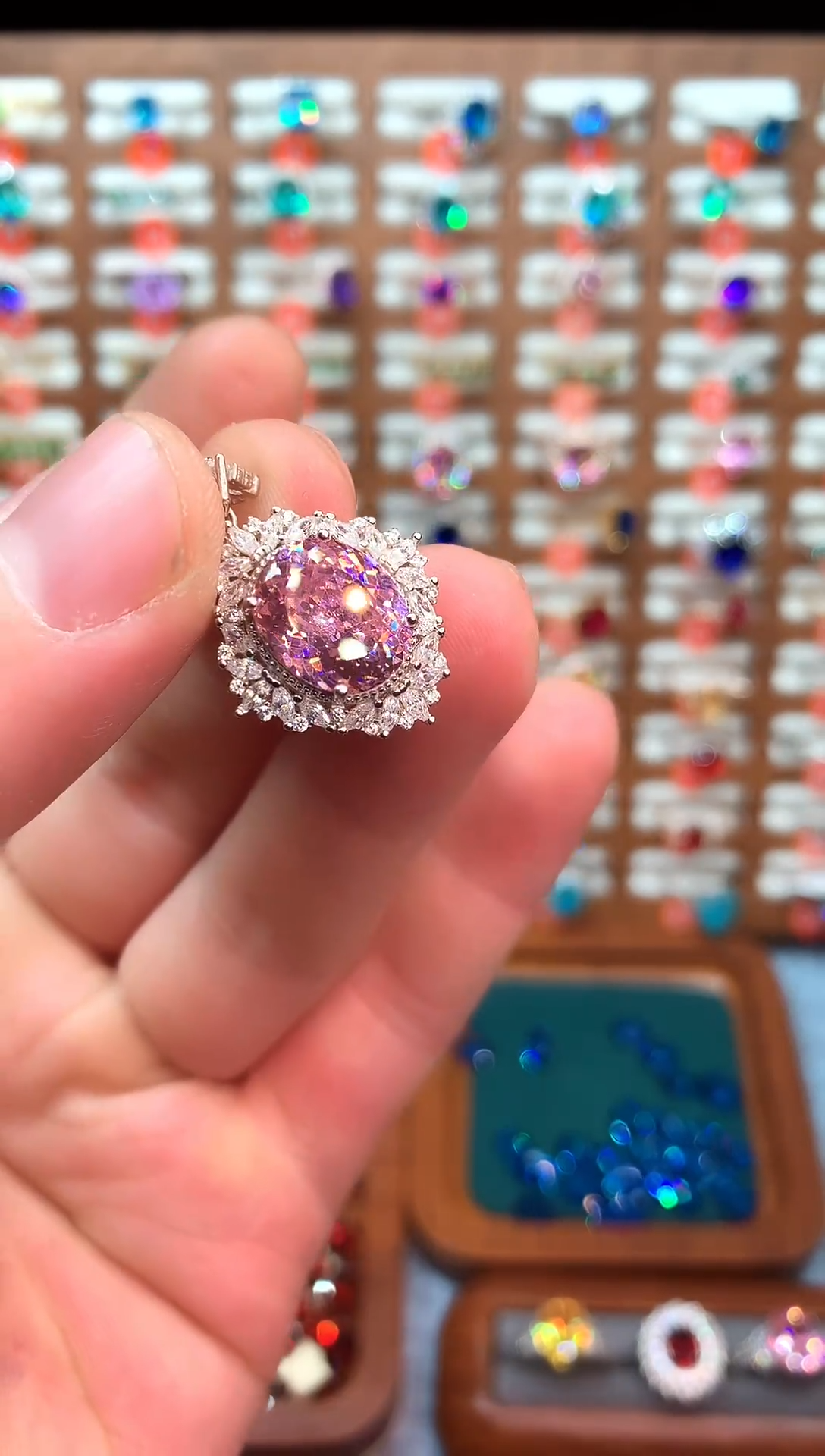 无吊坠925银粉色高订典藏轻奢吊坠