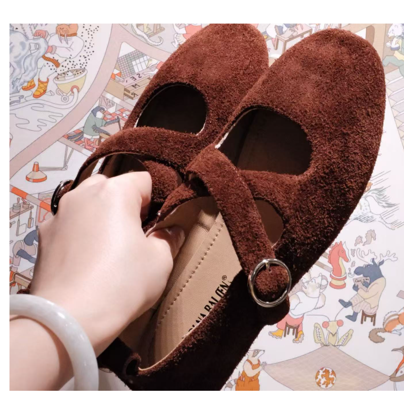 XIANGYUNGU【法式玛丽珍鞋】百搭栗子色