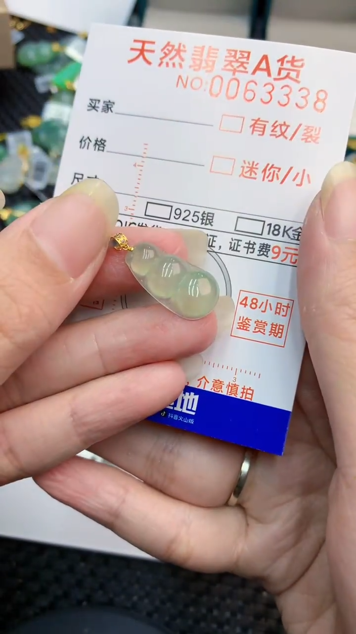 【闪购商品】翡翠颈饰18K金镶嵌            8