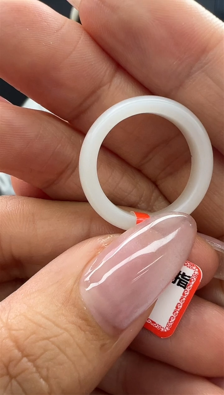 【闪购商品】和田玉（白玉）戒指未镶嵌700秒拍号15-23mm