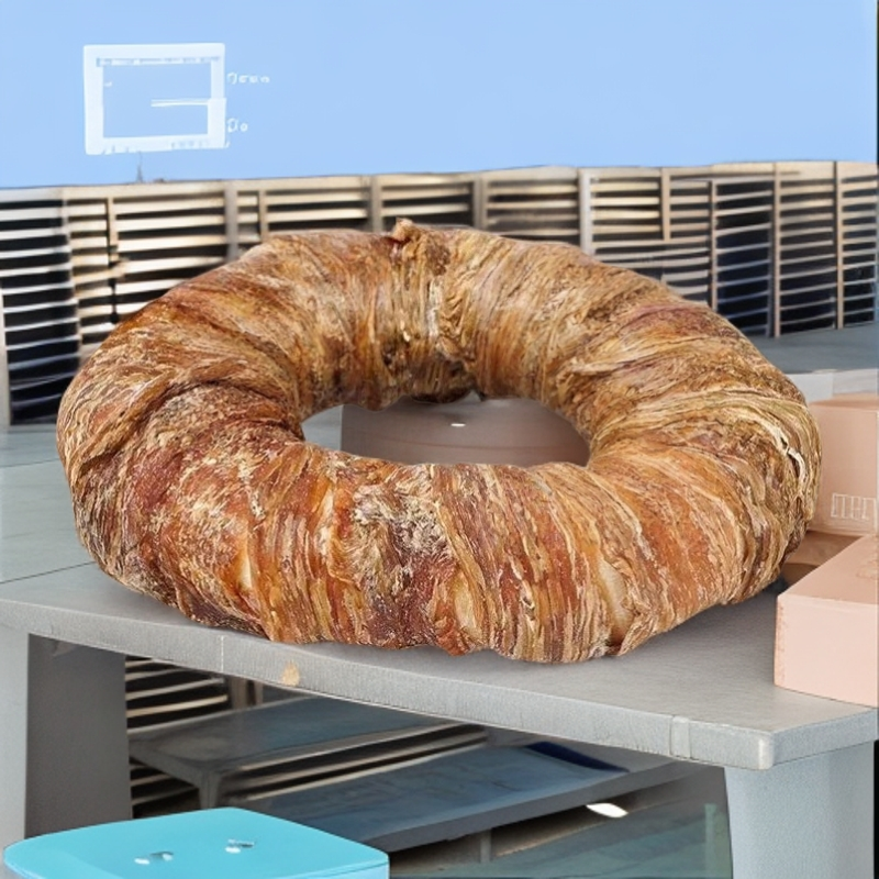 萌馋心宠物鸭肉牛皮圈磨牙洁齿耐咬训练适合大牛皮磨牙棒狗狗